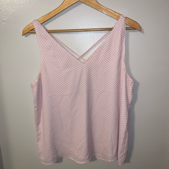 Express Tops - Express Pink Polka Dot Tank Express Tops - Express Pink Polka Dot Tank